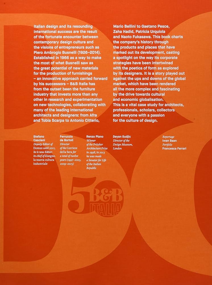 Amazon | The Long Life of Design in Italy: B&B Italia. 50