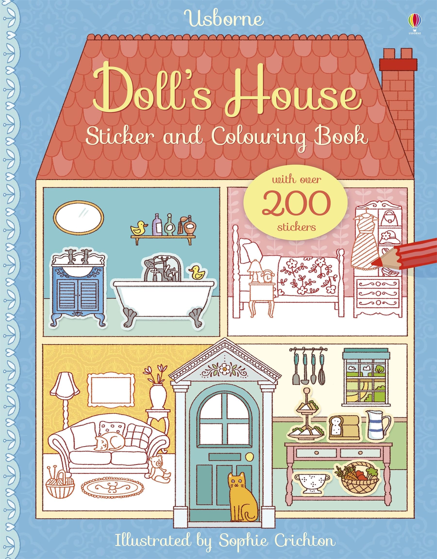 Doll's House Sticker and Colouring Book (First Colouring Books): 1 Paperback – 1 Sept. 2016