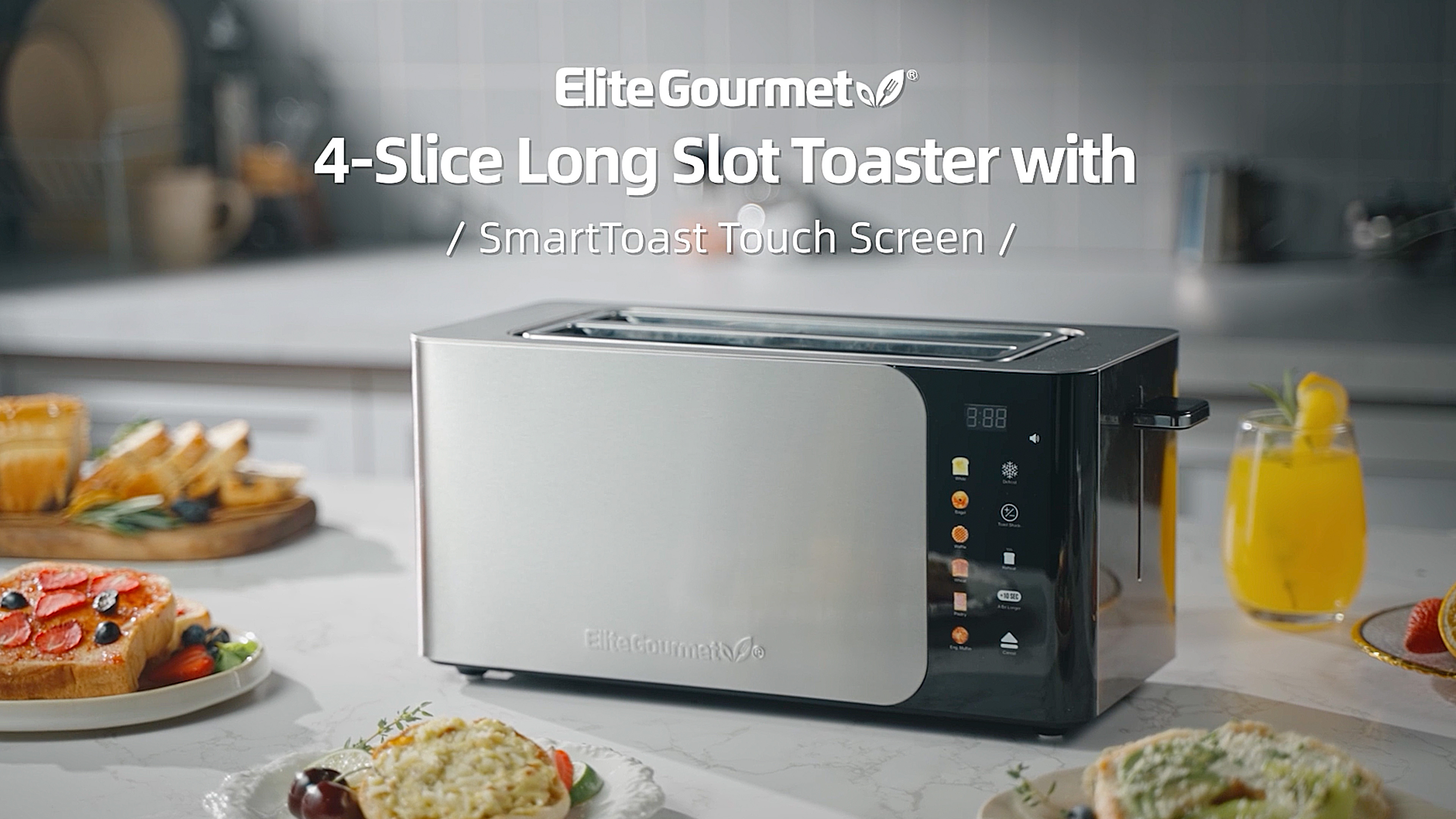 Amazon.com: Elite Gourmet ECT5924D SmartToast Digital Long Slot 4
