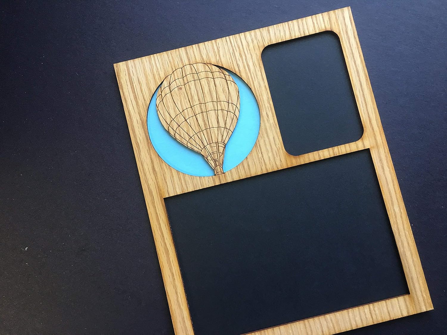 Hot Air Balloon Picture Frame - 8x10 Frame Holds 5x7 & 3x4 Photos