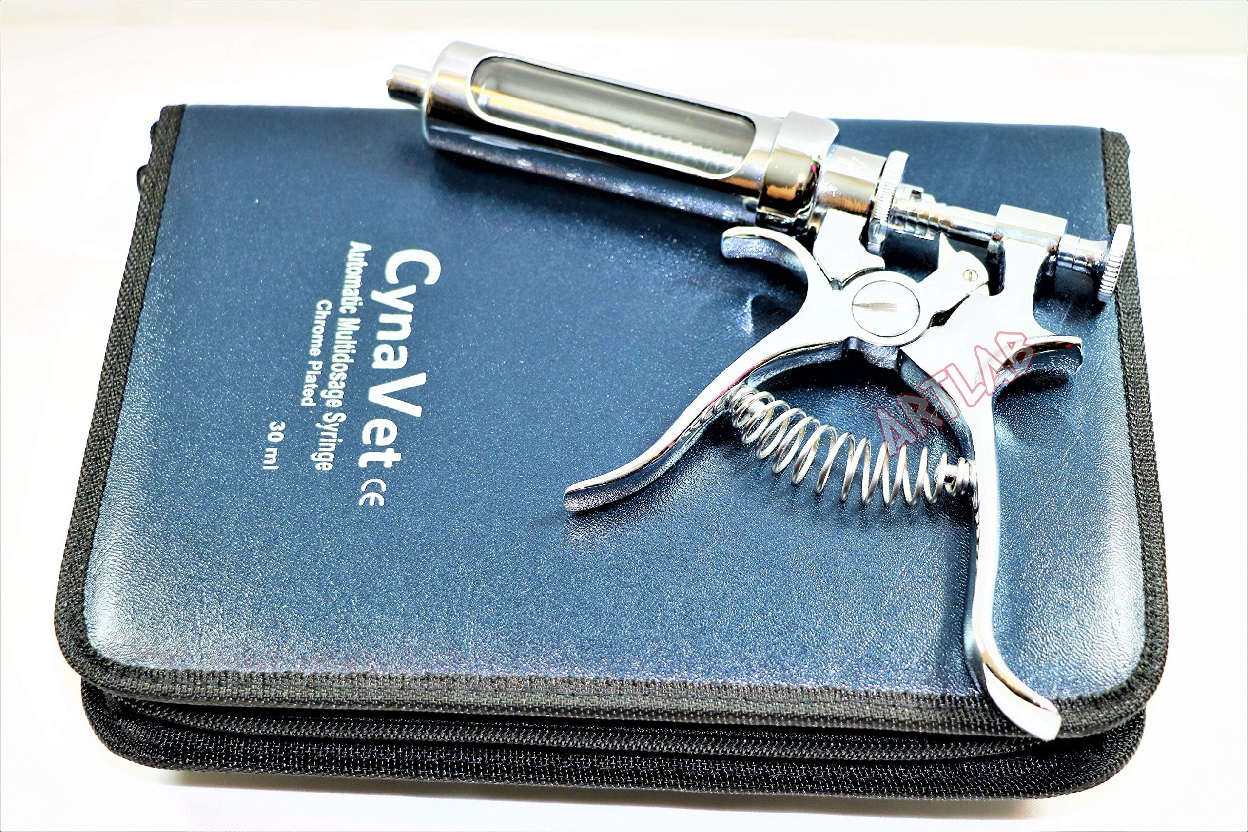 1 High Grade Hauptner Syringe 30cc Accurate Automatic Dosing Veterinary Syringe Chrome Plated ( Cynamed )