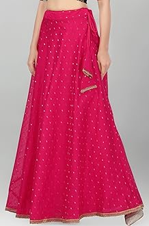 Studio Shringaar Women's Polyester Maxi Skirt