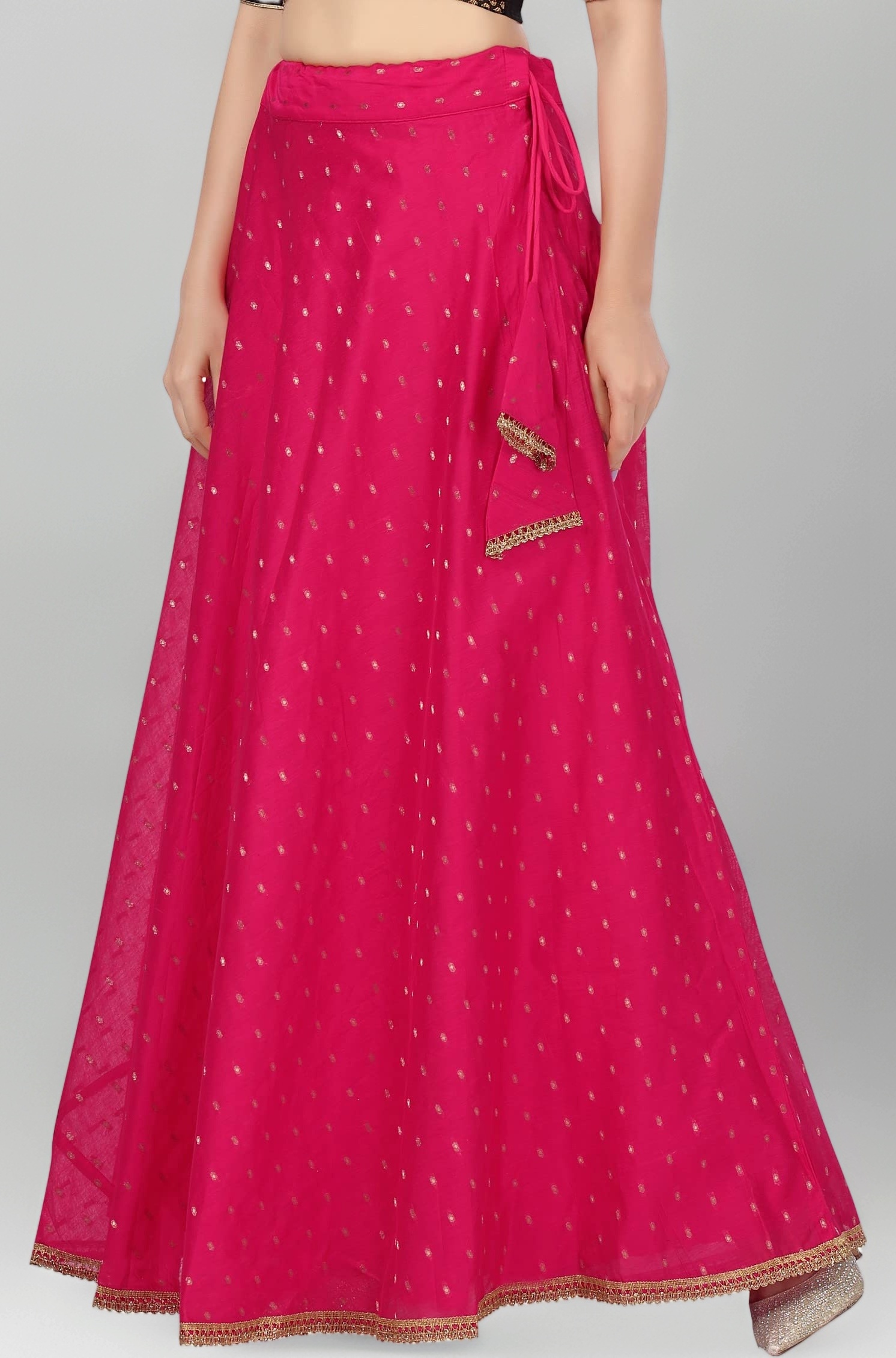 Studio Shringaar Women's Polyester Maxi Skirt