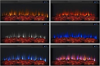 Amazon.com: Real Flame Torrey 60” Electric Fireplace TV Stand for