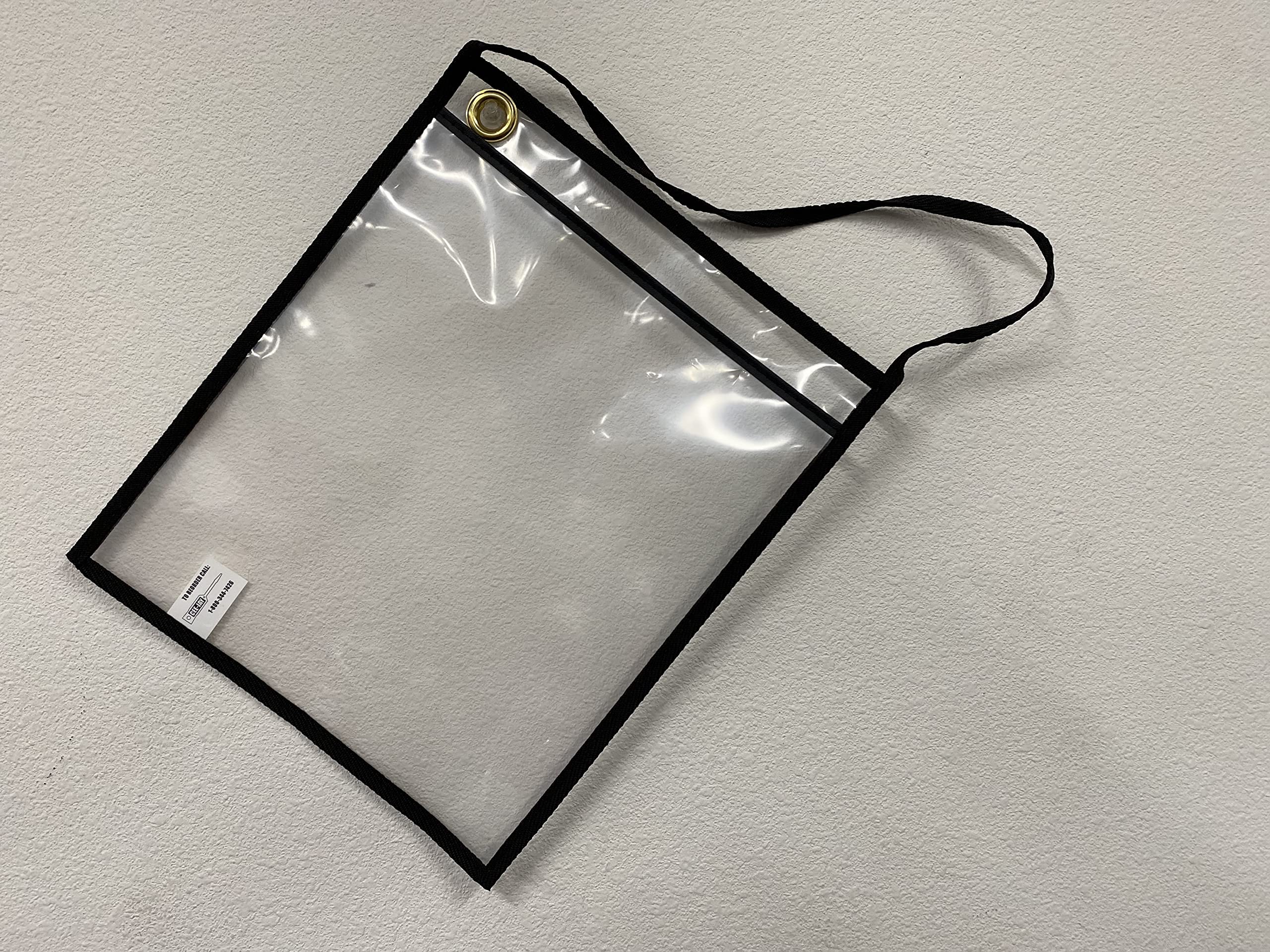Job Ticket Holder Repair Order / Work Ticket Holders (Clear With Black Handle) (25 Per Package Job Ticket Holders - Foto 5