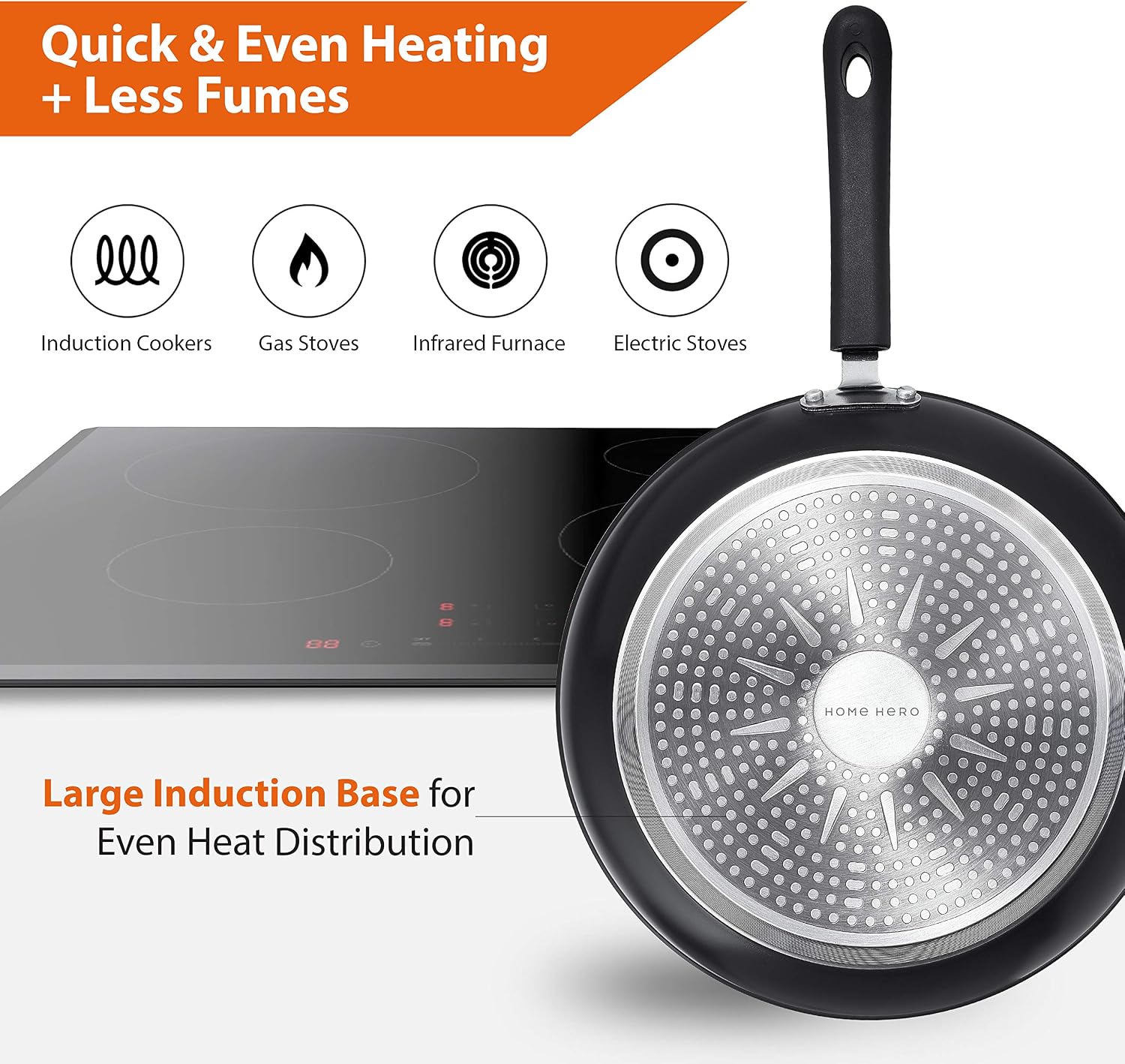 Granite Cookware Sets Nonstick Pots and Pans Set Nonstick - 23pc Kitchen Cookware Sets Induction Cookware Induction Pots and Pans for Cooking Pan Set Granite Cookware Set Non Sticking Pan Set