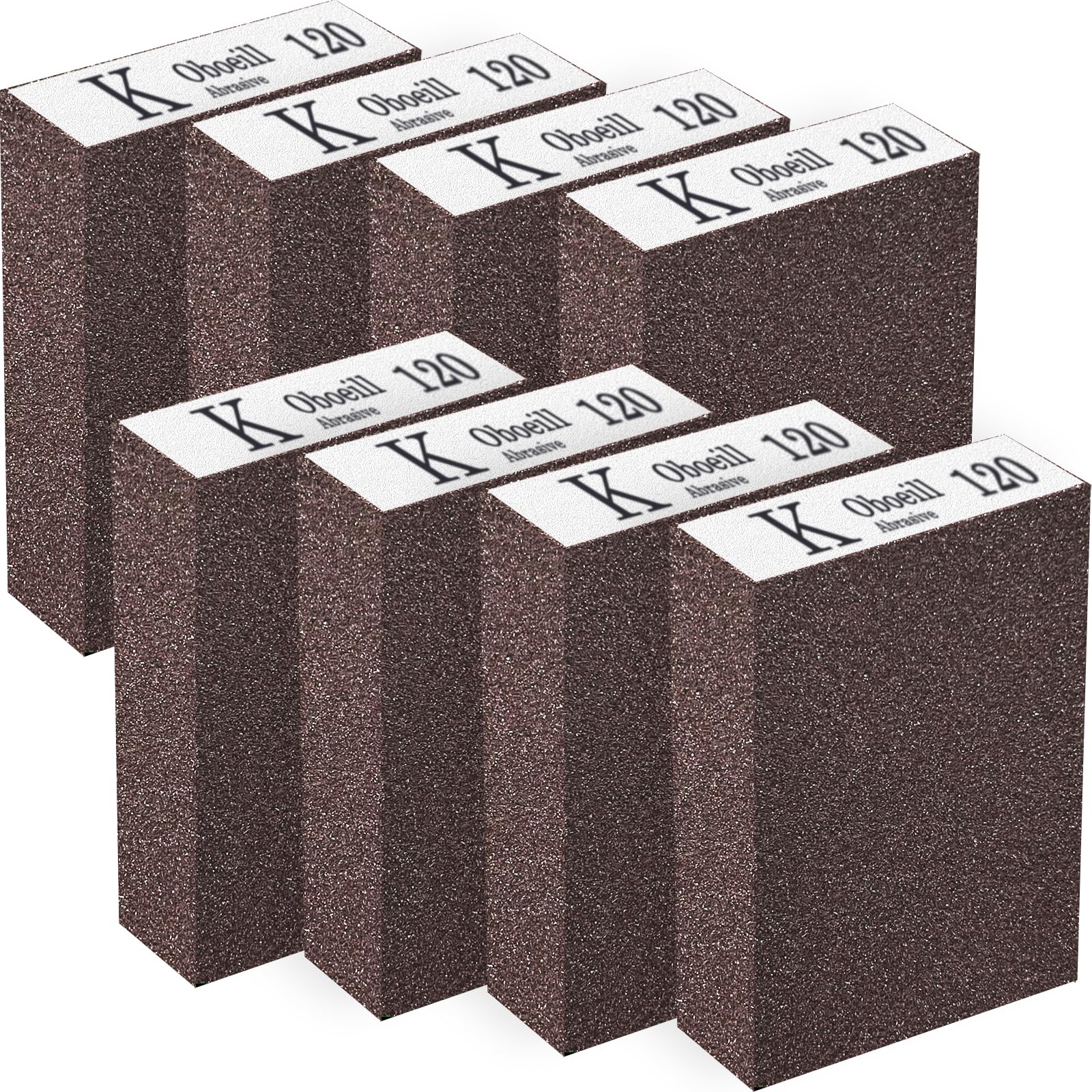 8 stuks schuurspons, schuurspons hout, korrelgrootte 120