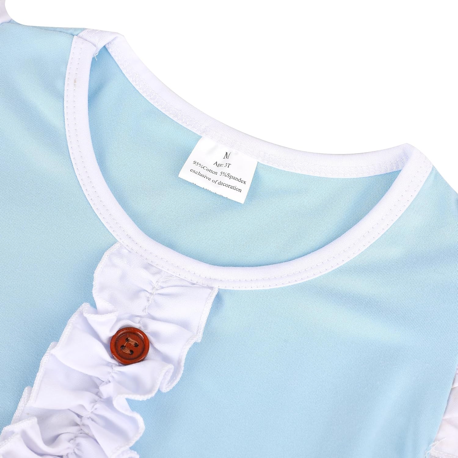 Toddler Girls Cotton Princess Dress Multi-Color Flutter Sleeve Summer Outfits 3-8Y - Image 2