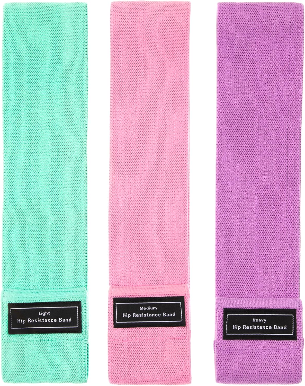 Serenily Resistant Bands for Women – Exercise Bands for Working Out. Booty Bands for Women & Men. Fabric Resistance Band Non Slip Loop Bands for Exercise for Legs and Butt. Thick Workout Bands – 3Pack