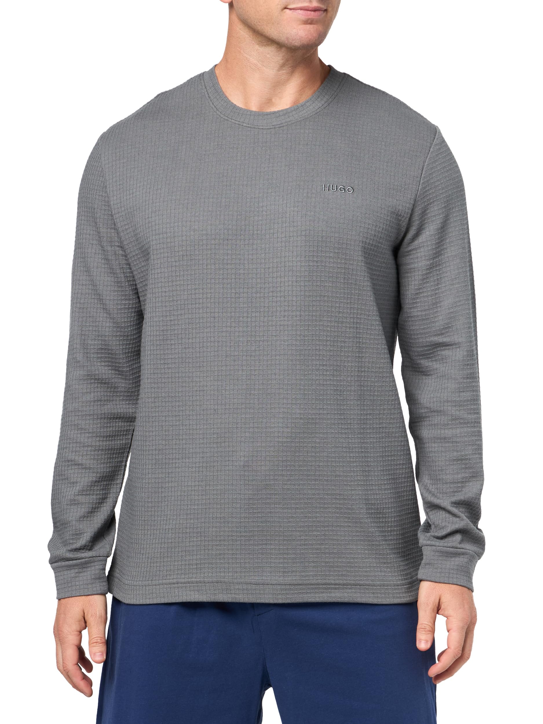 Hugo Men's Austin Long Sleeve Shirt, Lava Smoke, XL