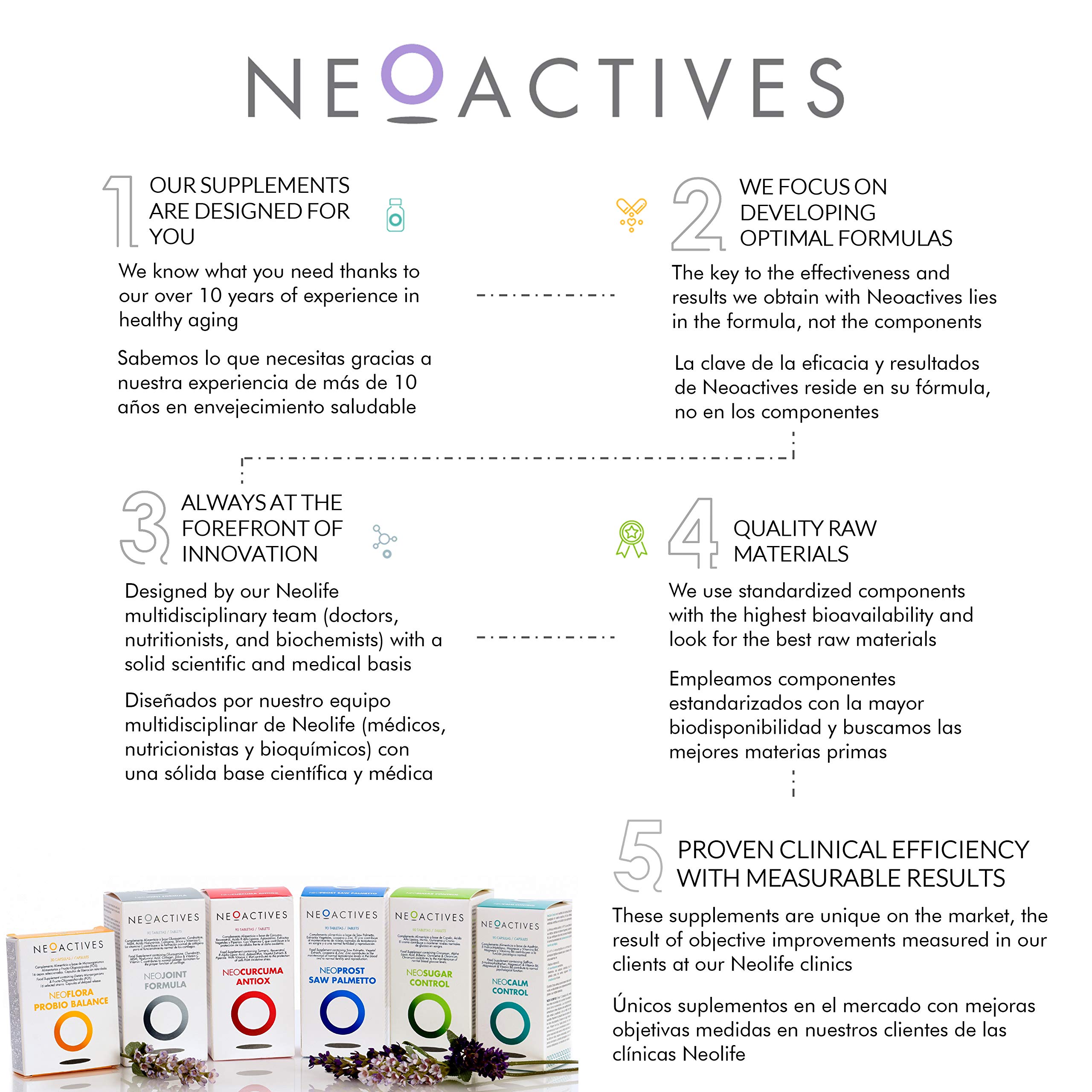 NeoMemory - Suplemento Alimenticio con Extractos de Plantas - Contribuye a Mejorar el Rendimiento Mental - Ayuda a Reducir el Estrés - 30 Tabletas - Neoactives
