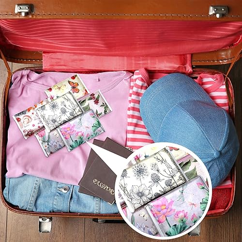 Miniatura 6 de 24 paquetes de pañuelos de bolsillo de tamaño viaje, paquetes delgados de 3 capas de bolsillo de tamaño monedero, pañuelos de bolsillo para viajes,