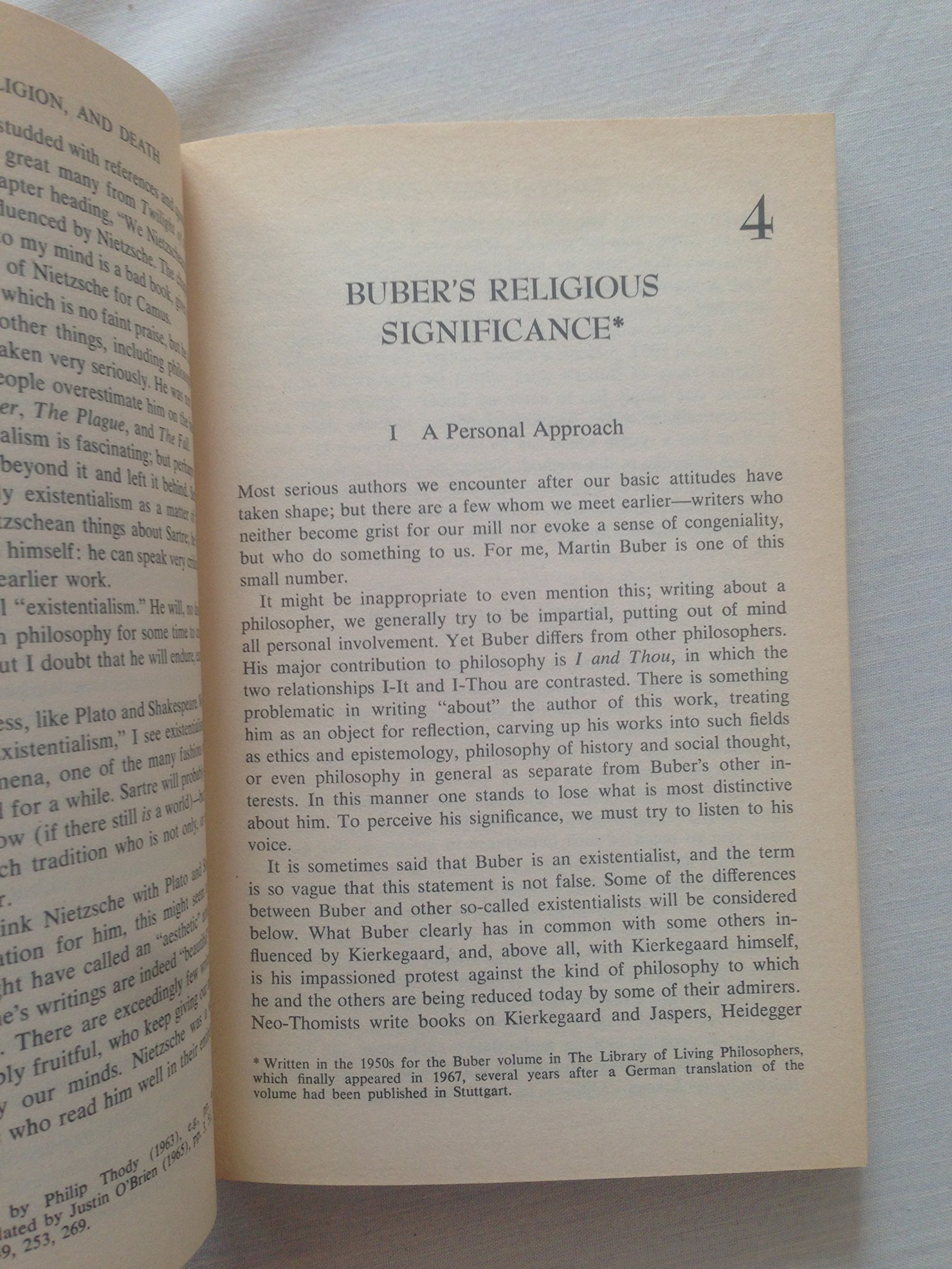 Existentialism, Religion, and Death