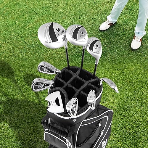 Miniatura 2 de Goplus Juego completo de palos de golf para mujer, 9 piezas de palos de golf con conductor #1, calle #3, híbrido #4, #6, #7, #8 y #9 y #P, putter,