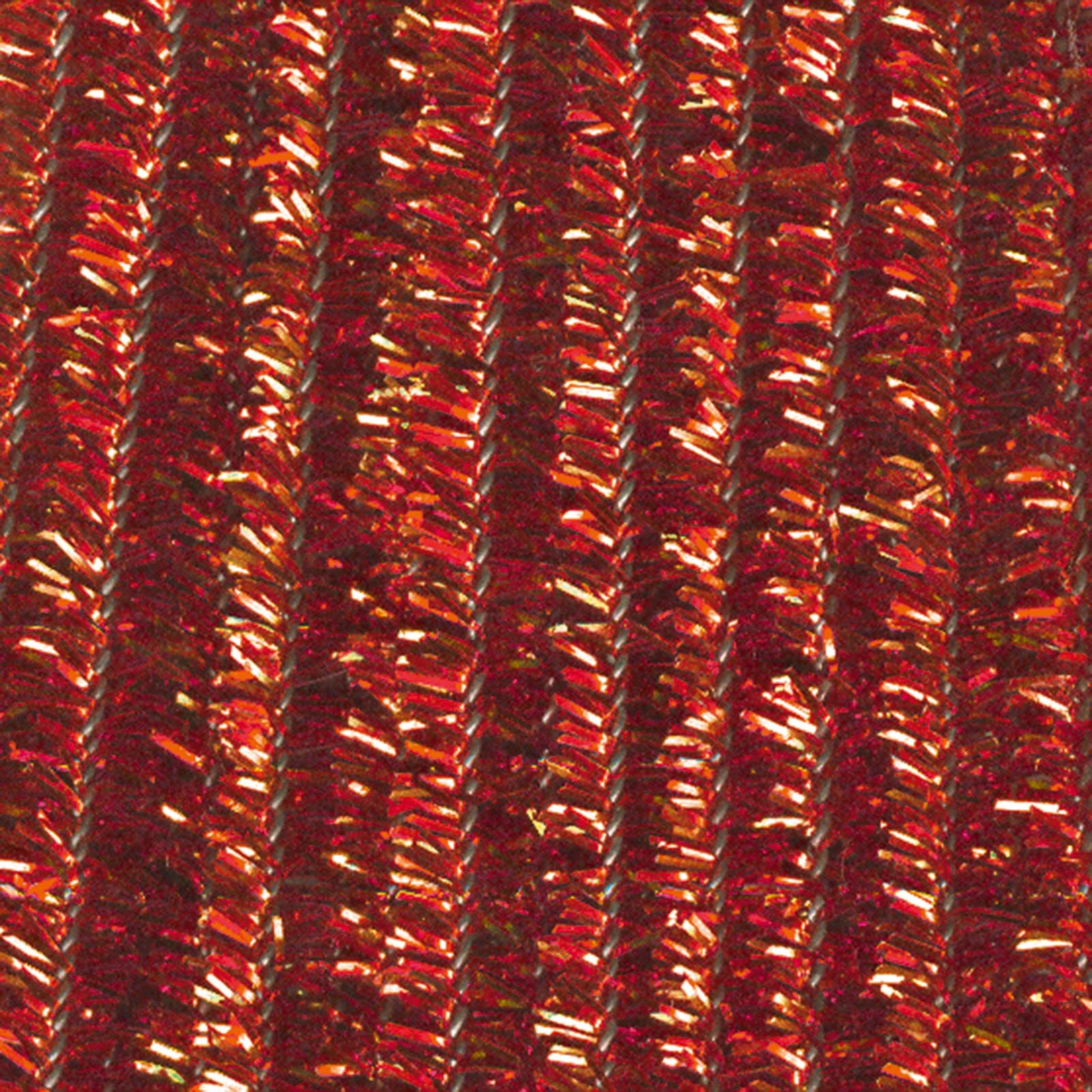 Fils chenille nylon rouge métallisé Vaessen Creative 0,6x30 cm pour loisirs créatifs