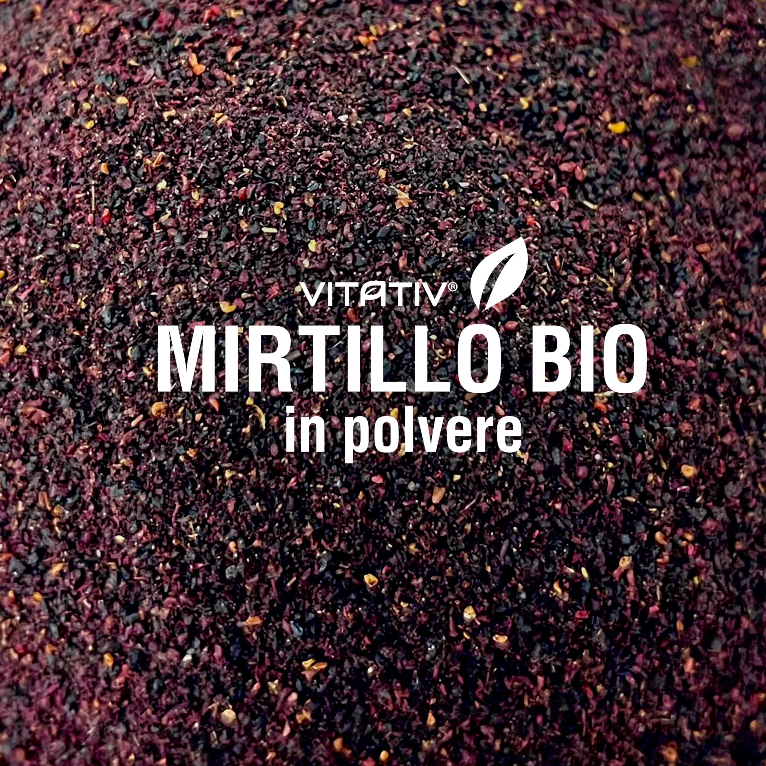 Polvere di Mirtillo Bio, Senza Zuccheri Aggiunti, da Agricoltura Biologica Certificata