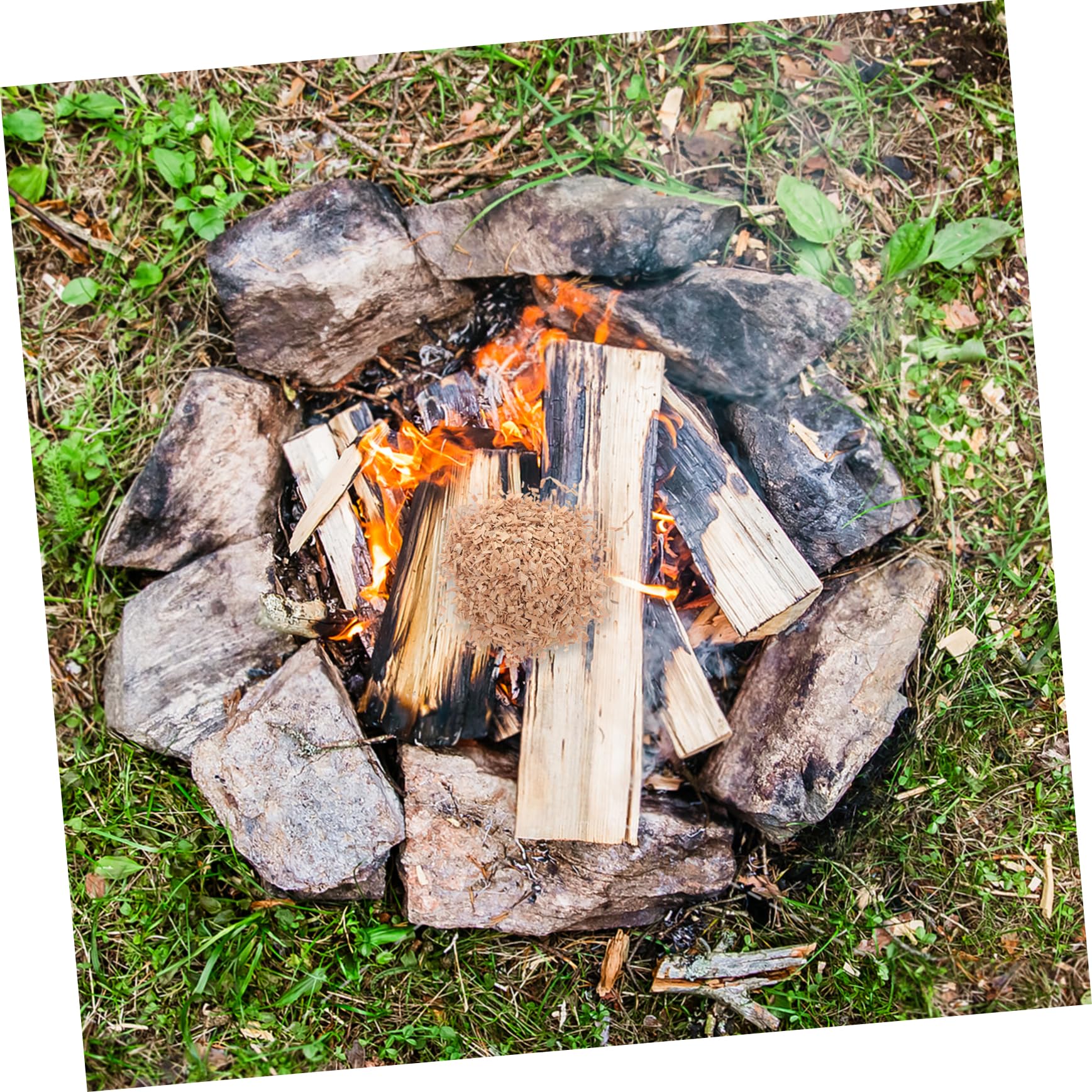 ULTECHNOVO Trucioli di Legno di Hickory per BBQ 1 Sacchetto Facile da Usare Metodi di Cottura Multipli per Arrosti e Carni Affumicate