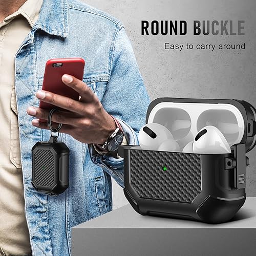 Miniatura 3 de Maxjoy Funda para AirPods Pro 3 (2025), funda protectora rígida compatible con Airpods Pro de 3 generación, MagSafe sin esfuerzo con kit de