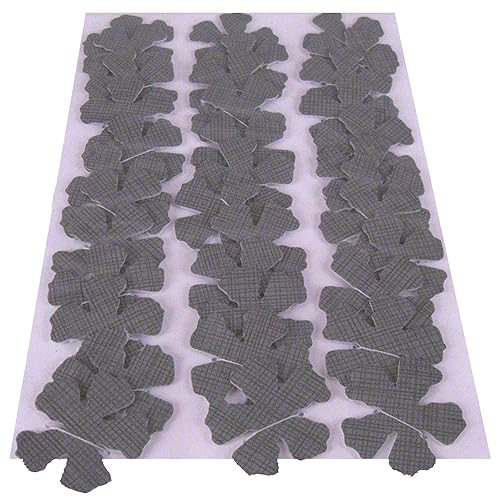 Dark Gray Crosshatch Pattern Vinyl Die Cut Flowers