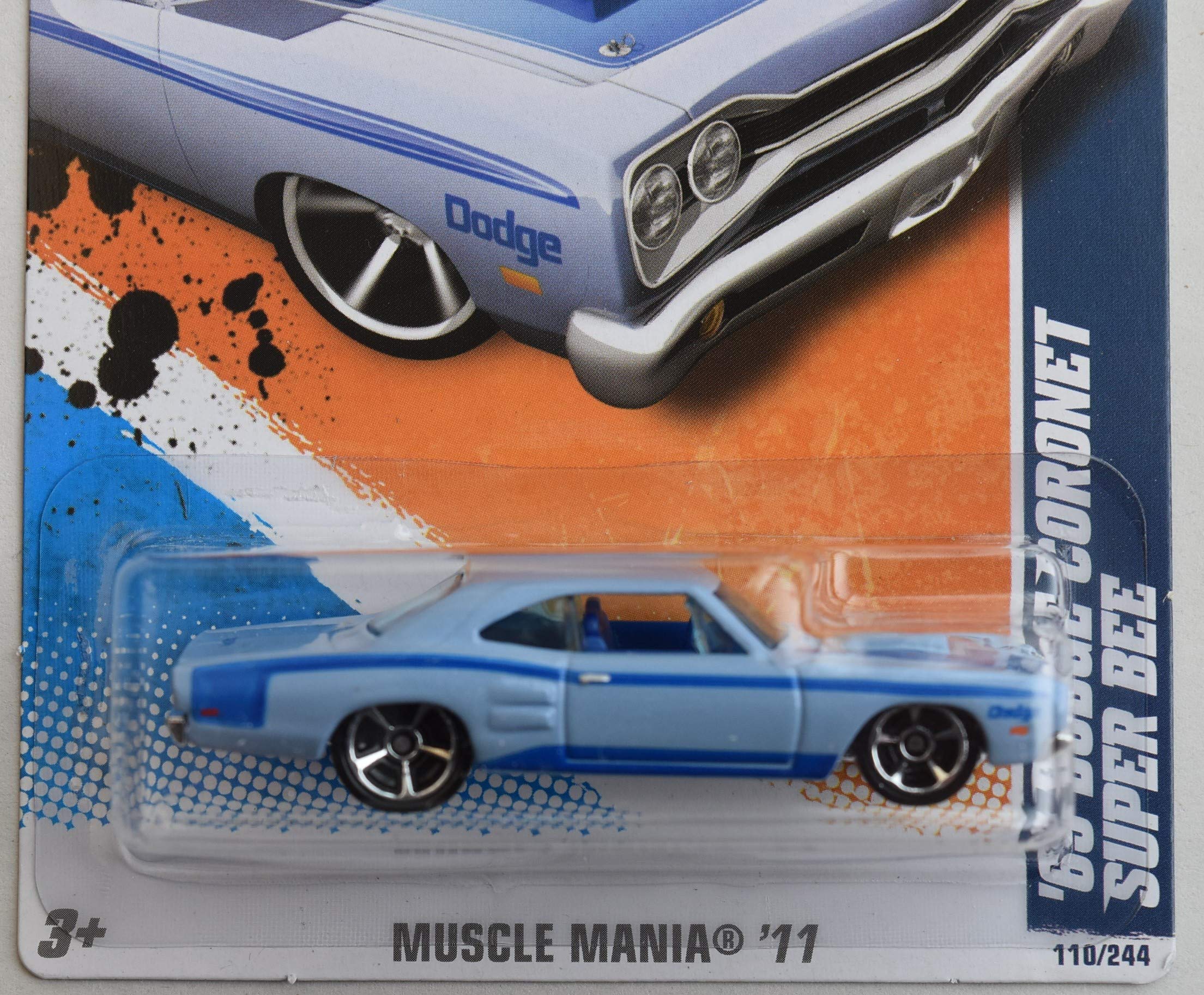 Amazon.com: Hot Wheels 1:64 Scale 2011 Muscle Mania 10/10, Blue