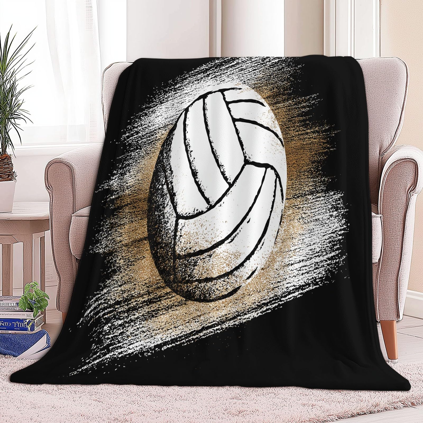 Flanelowy koc polarowy o teksturze siatkówki – koc na kanapę jako koc do salonu – koc flauszowy – koc do przytulania dla chłopców i dziewczynek, 220 x 240 cm, czarny