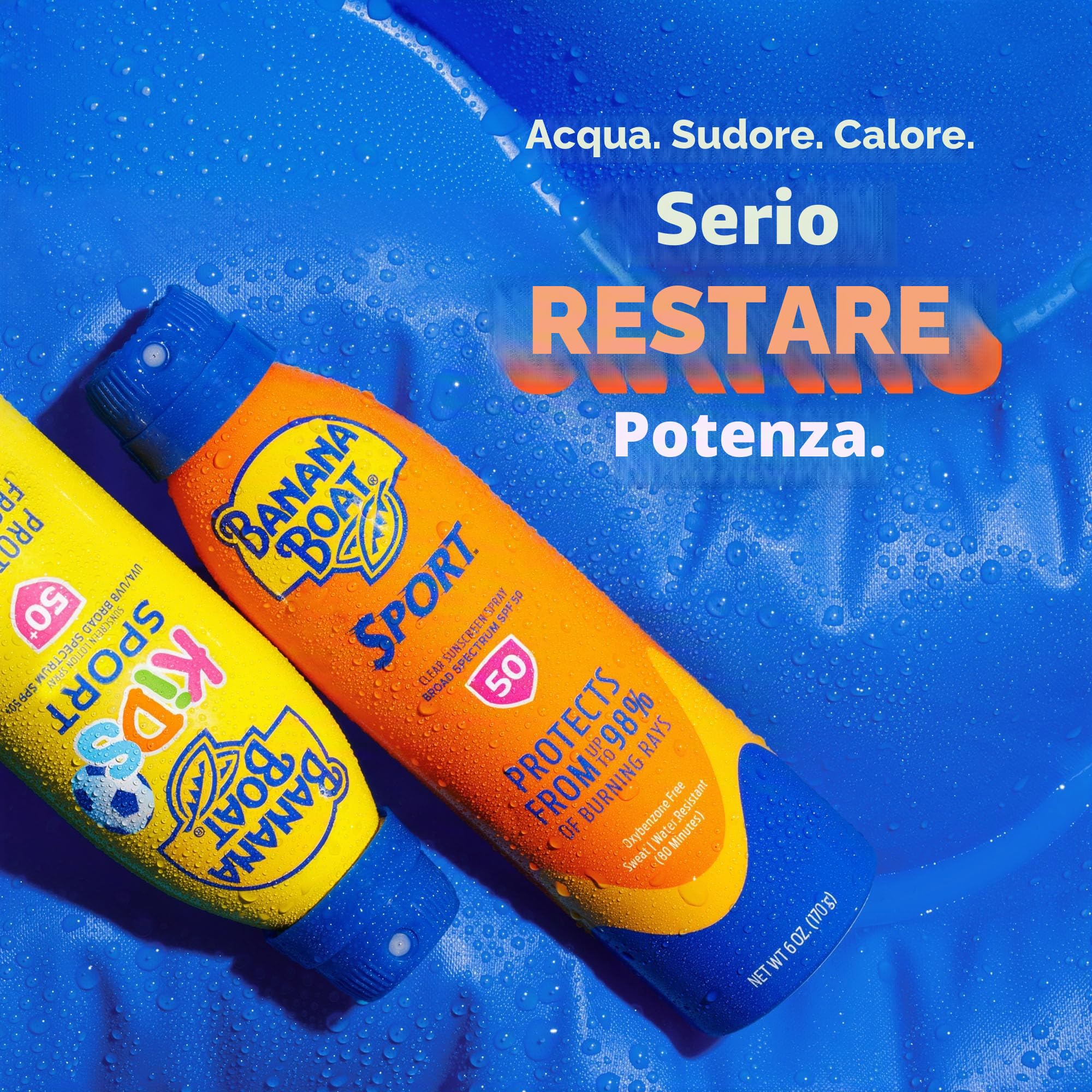 Banana Boat - spray protezione solare Ultra Mist Sport Performance ad ampio spettro, confezione doppia, SPF 30, 170 ml