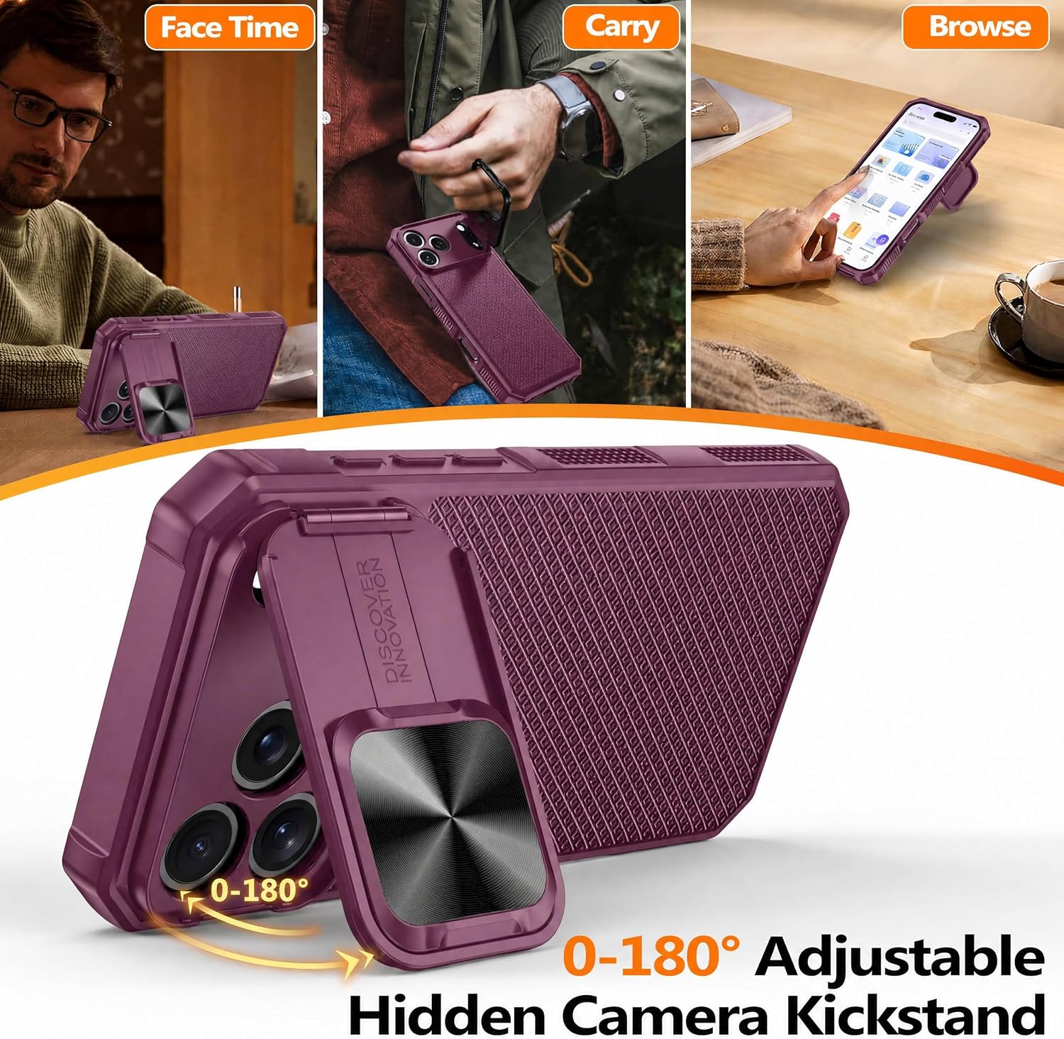 for iPhone 18 Pro Max Case with Privacy Screen Protector