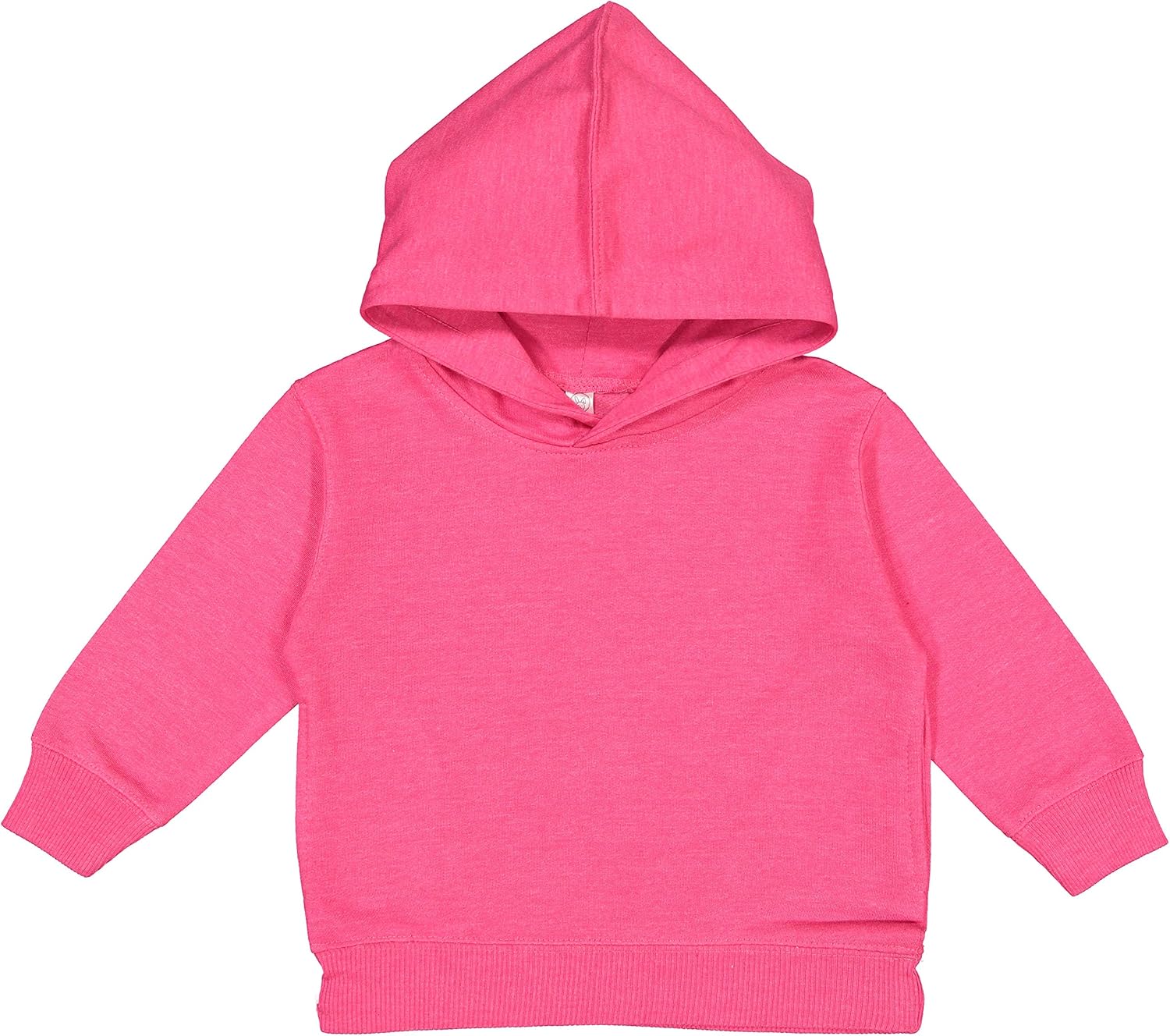 RABBIT SKINS Toddler Fleece Long Sleeve Hooded Pullover Sweatshirt with Side Seam Pockets