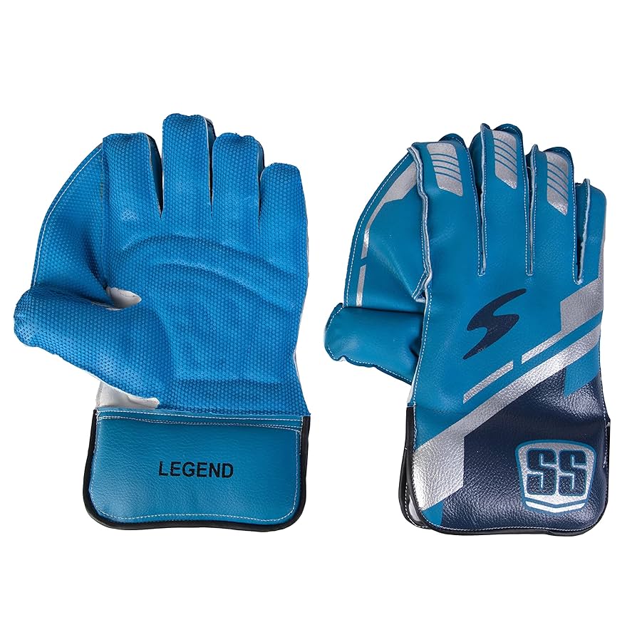 SS Legend Wicket Keeping Gloves, Blue Color - Adult Size