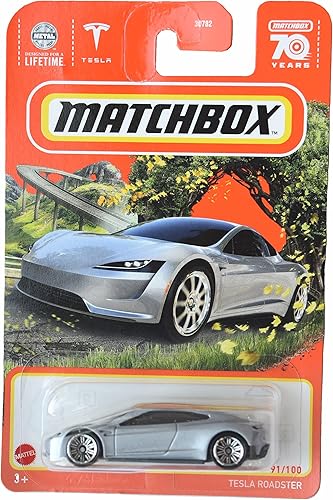 Matchbox Tesla Roadster, plata 91100