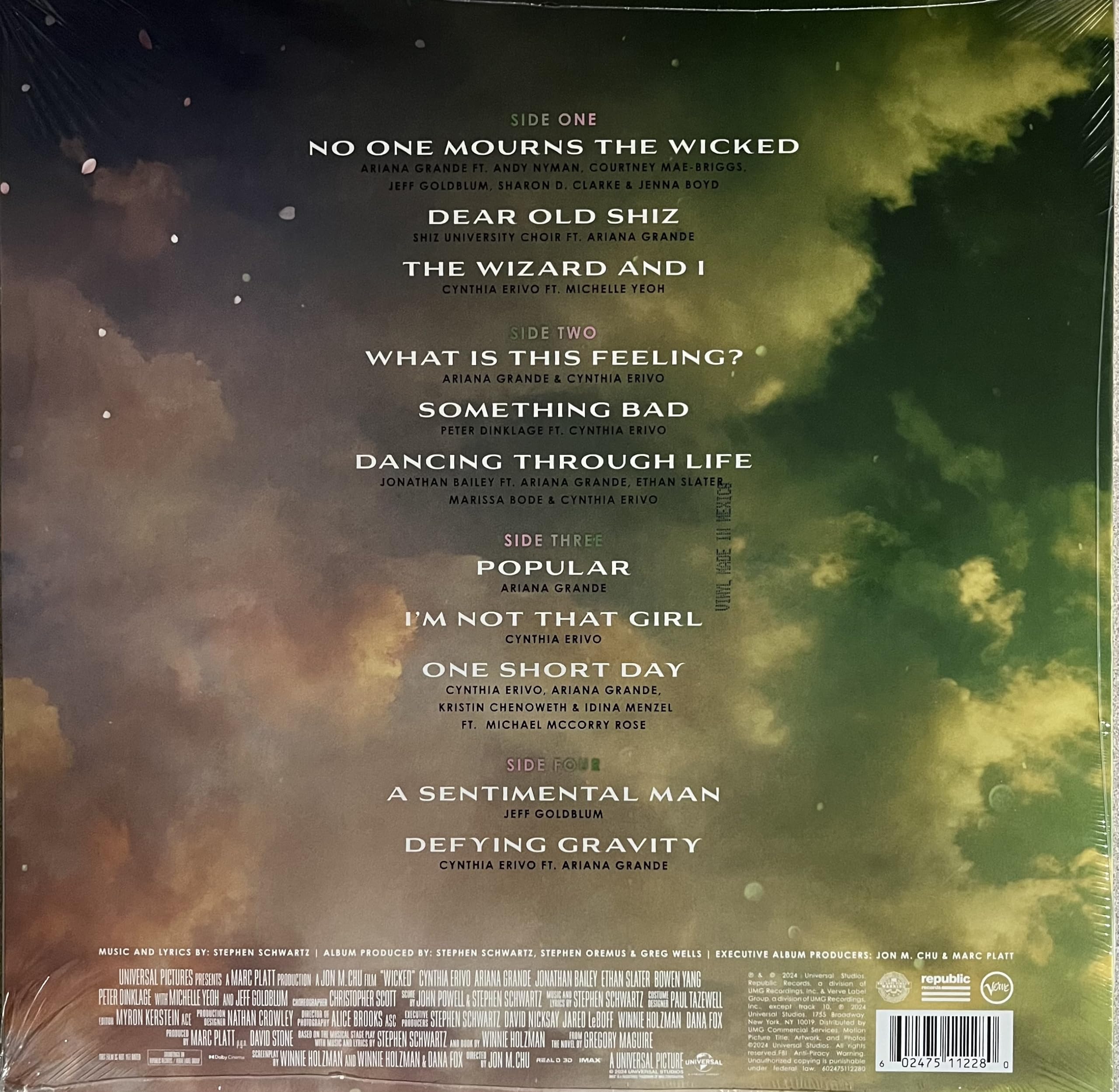 Wicked: The Soundtrack Exclusive Limited Pink/Green Color Vinyl 2x LP