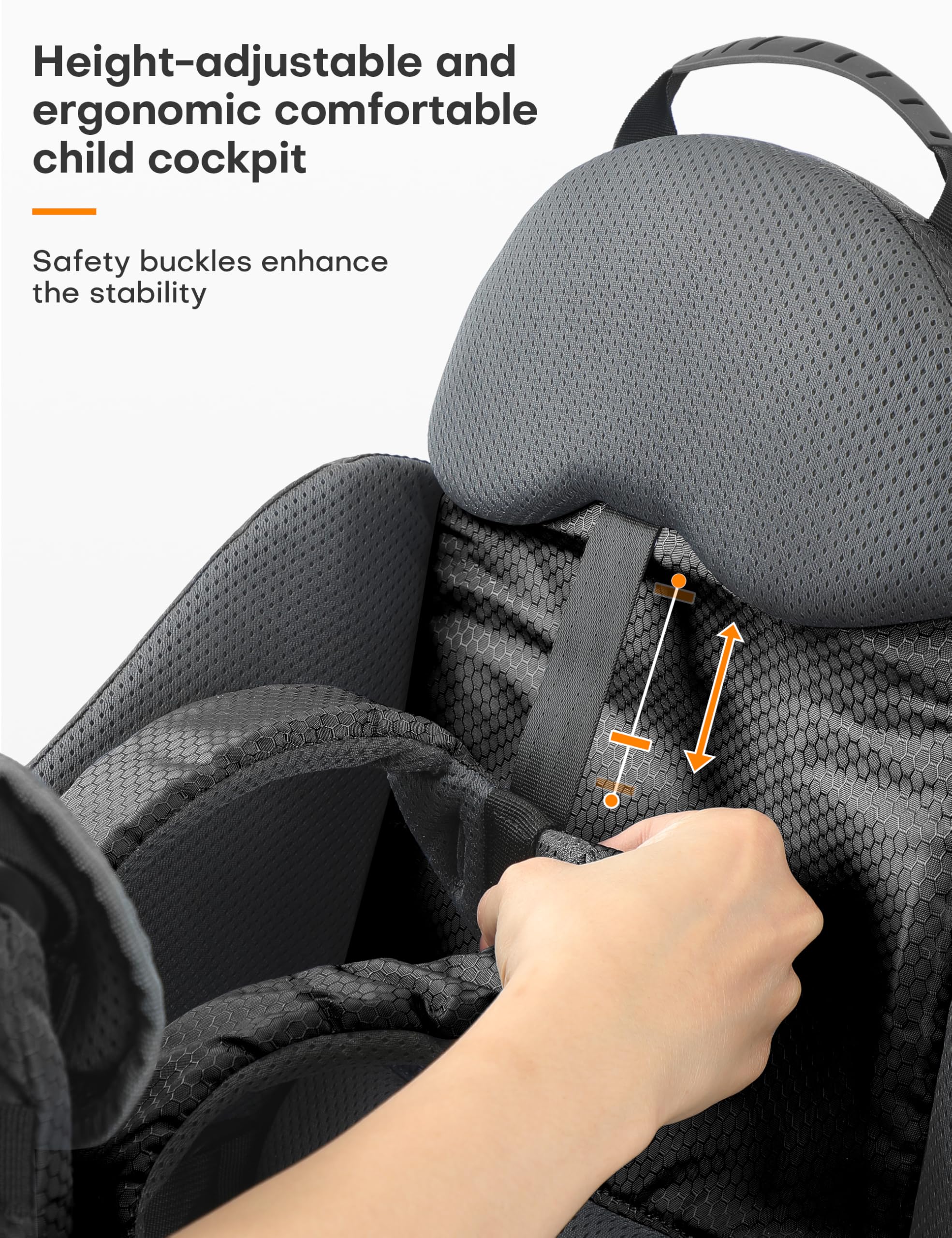 besrey Mochila portabebés, portabebés ergonómico, mochila de senderismo segura para niños pequeños con gran espacio de almacenamiento, asiento acolchado ajustable para niños | Mochila para bebé resistente al agua, gran espacio de almacenamiento, parasol y