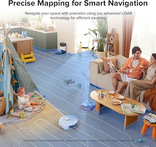 Miniatura 9 de roborock Q8 Max+ - Robot aspirador y trapeador con cepillo principal, autovaciado, color blanco
