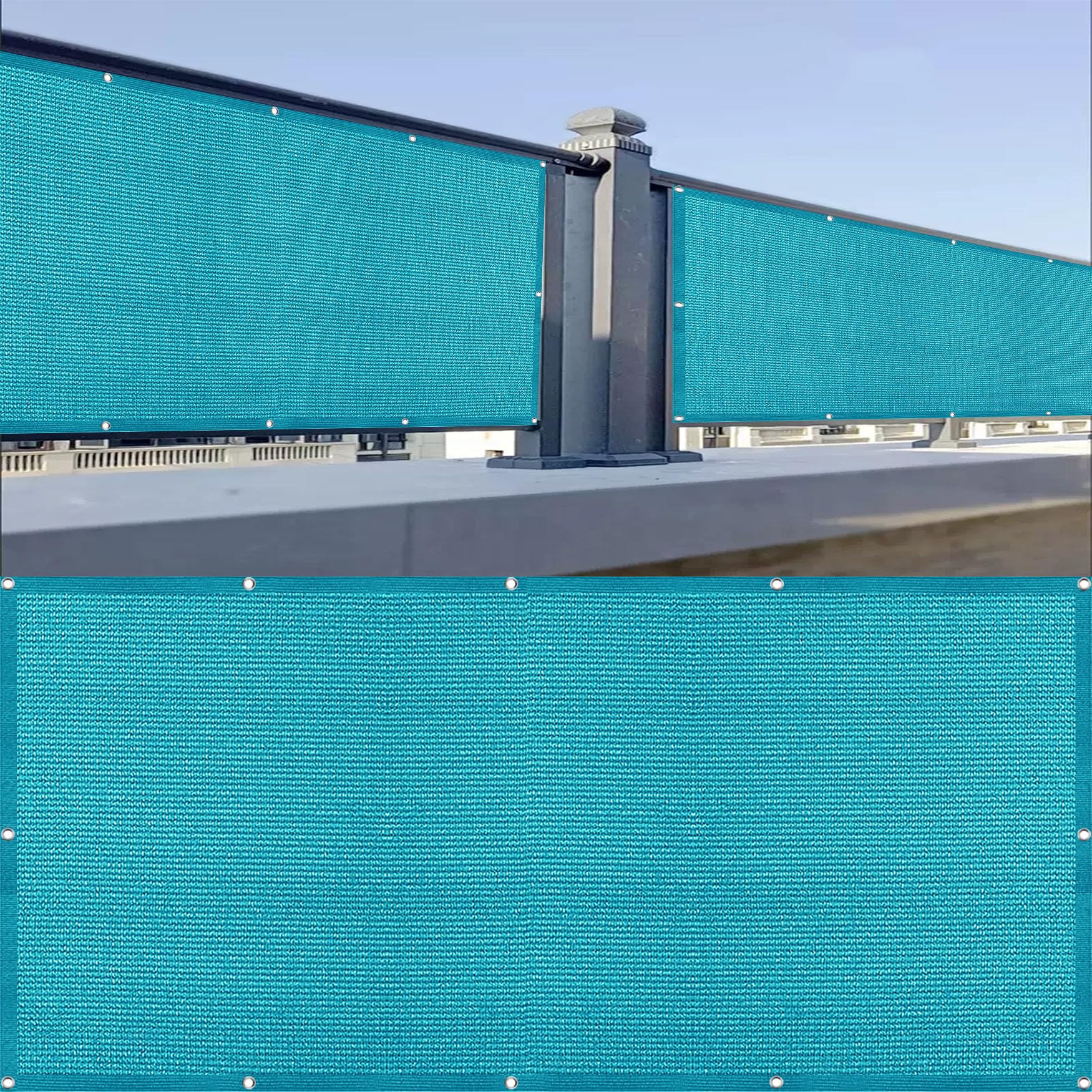 Recinzione antivento per la privacy da giardino, 70 x 150 cm, in resina resistente alle intemperie, facile manutenzione e colori per spazi esterni e terrazze, blu