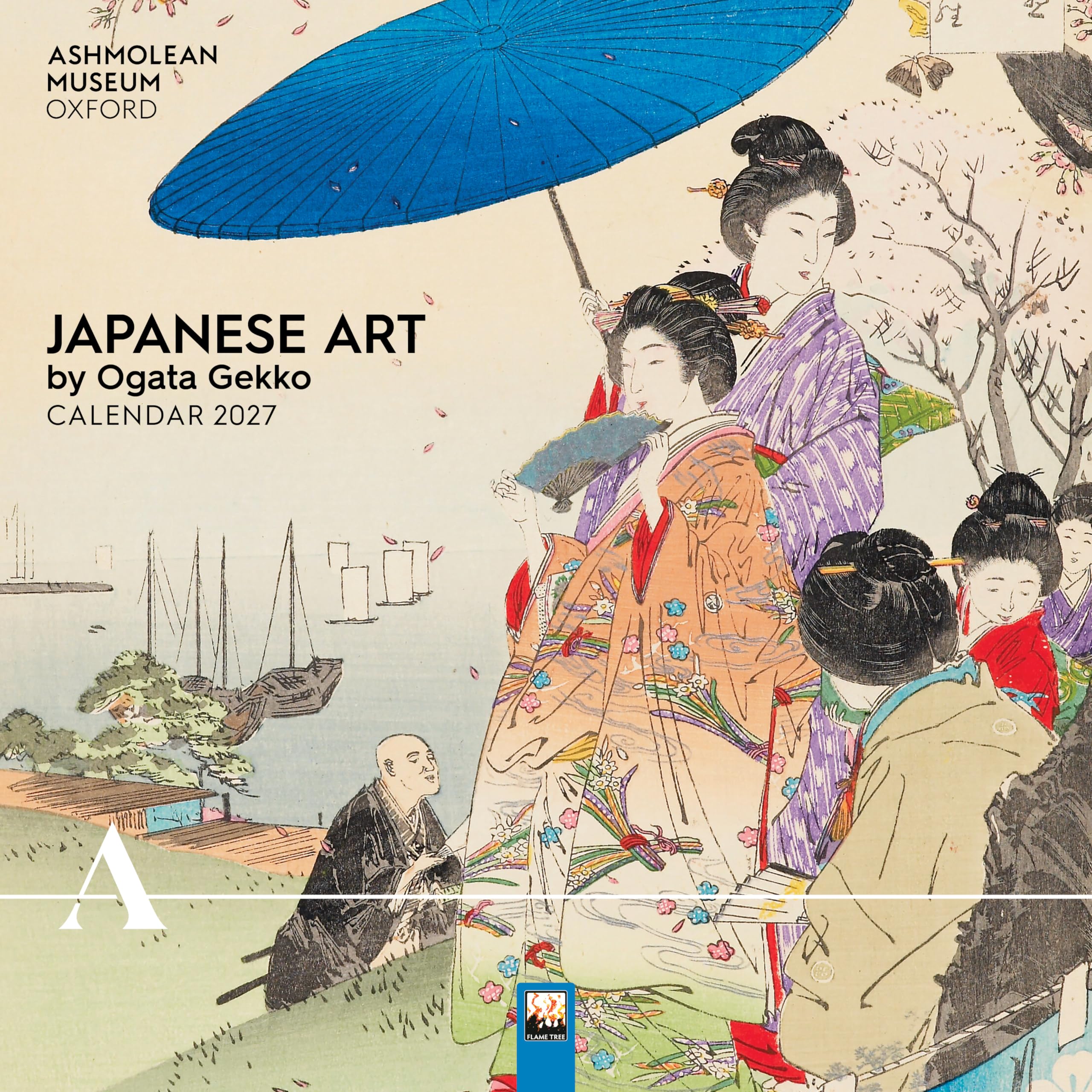 Ashmolean Museum: Japanese Art by Ogata Gekko Wall Calendar 2027 (Art Calendar): Original Flame Tree Publishing-Kalender [Kalender]