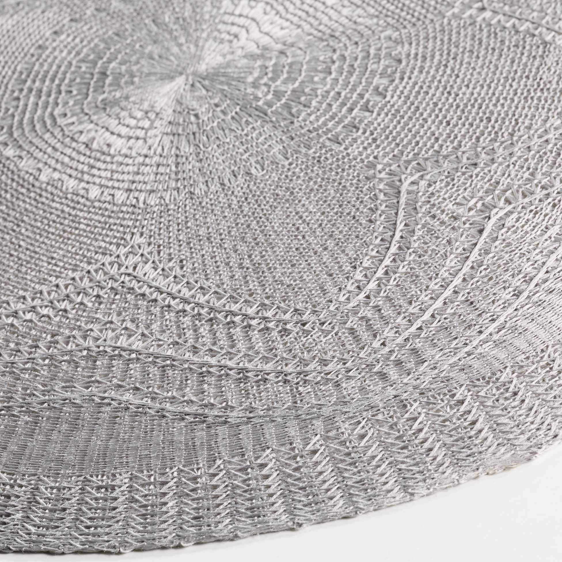 Charming and softness Placemat, Polyester, grey, 38 x 38 cm