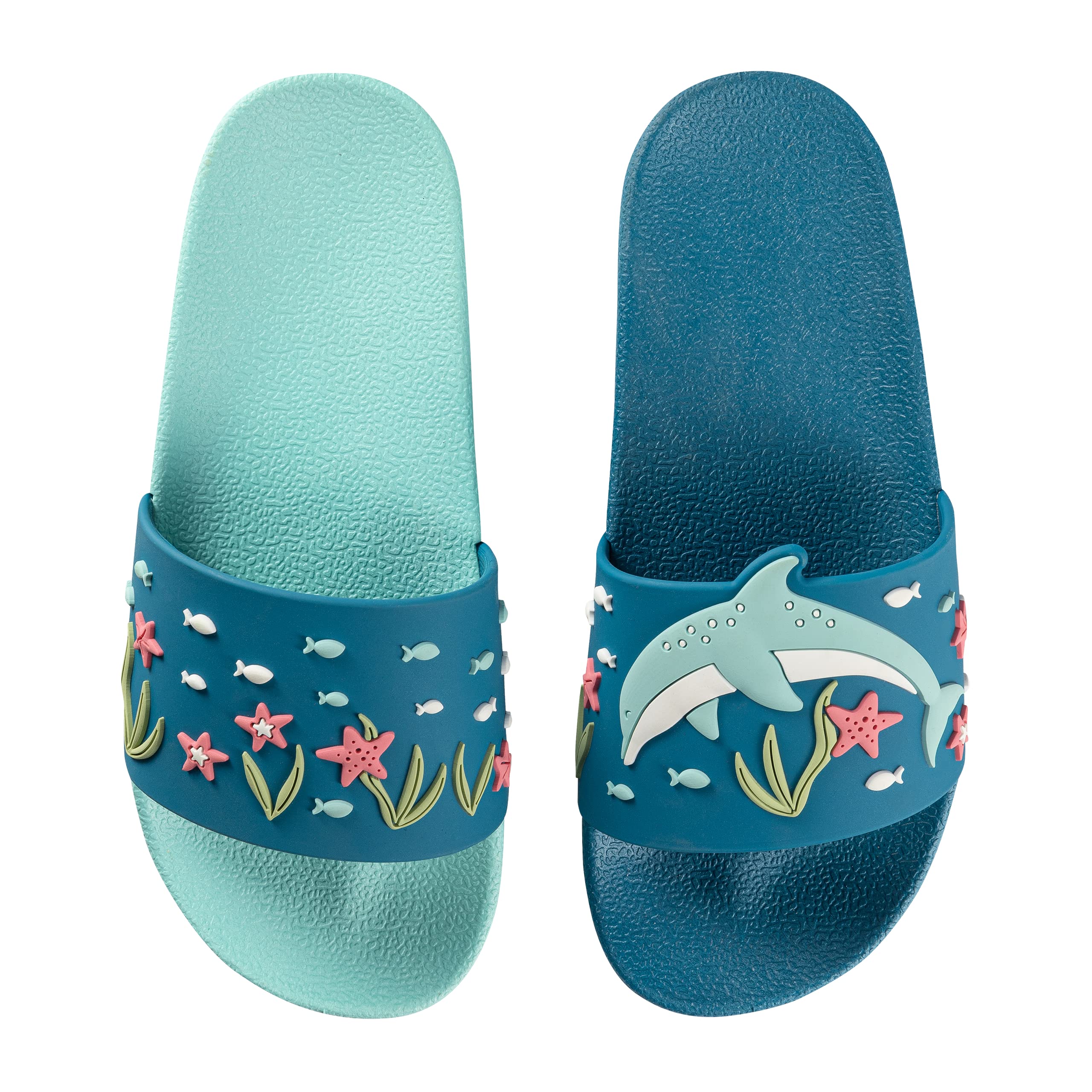 Dedoles Badeschuhe & Hausschuhe Damen Herren & Kinder Badesandalen lustige Designs Bücher Kaffee Party Pizza Fuchs Bär Lama Wolken Geschenk