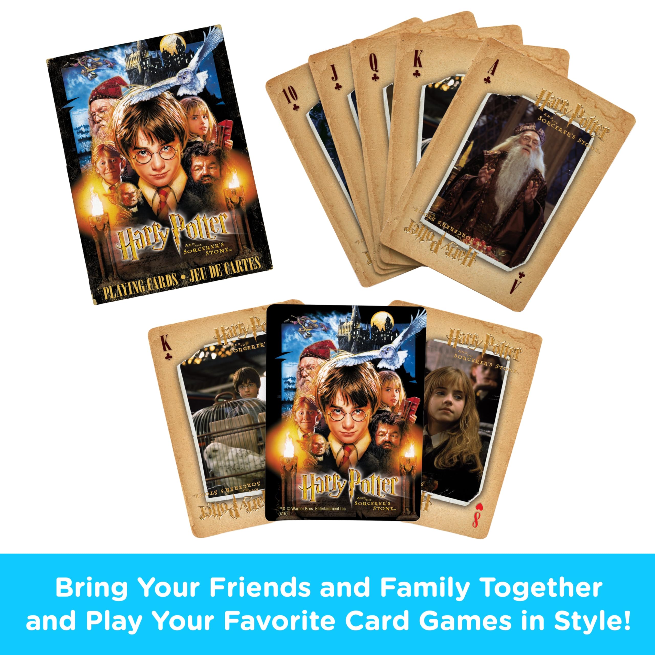 AQUARIUS Harry Potter Playing Cards - Sorcerer's Stone Deck of Cards for Your Favorite Card Games - Officially Licensed HP Merchandise & Collectibles - Image 2