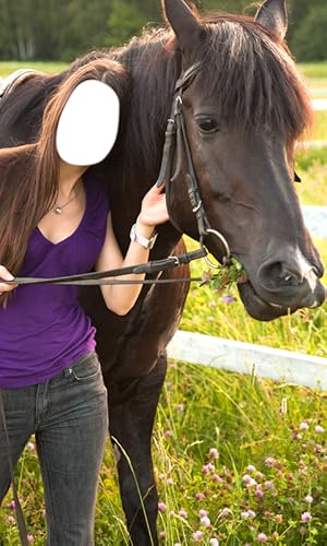 Mulher Com Cavalo Foto Editor
