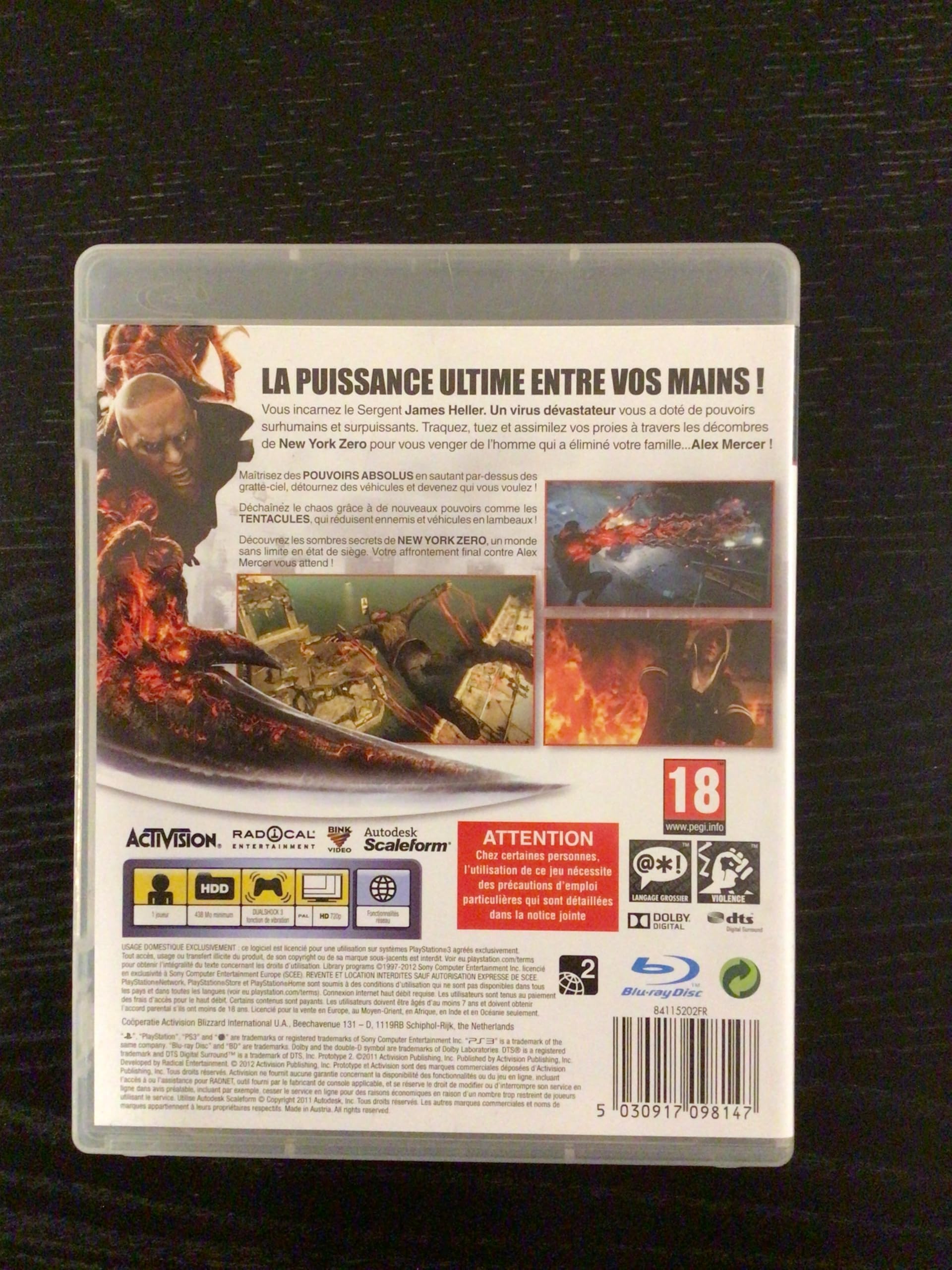 Amazon.com: Prototype 2 [PS3] NEUF : Video Games