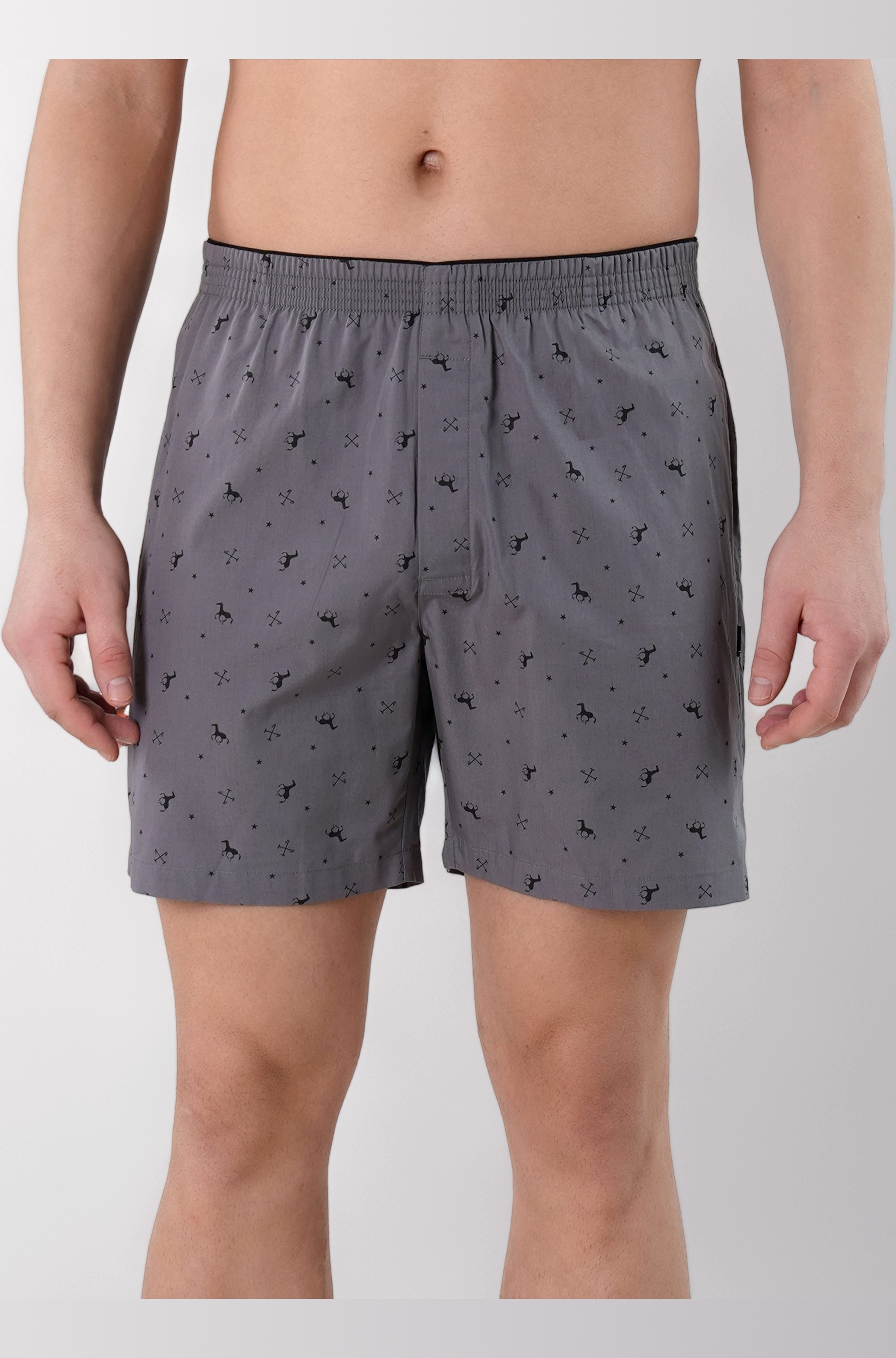 Men Cotton Dual Pocket All Over Print Ex002 Boxers - Pack of 1