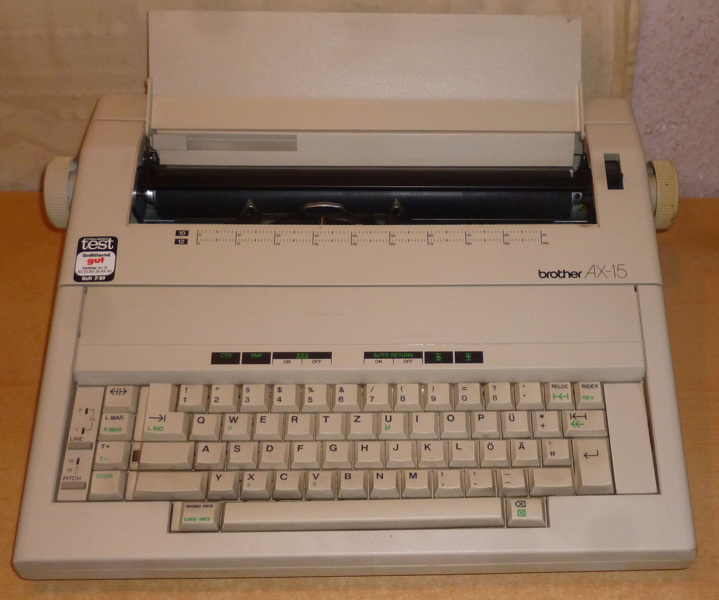 Brother AX-15 elektrische Schreibmaschine