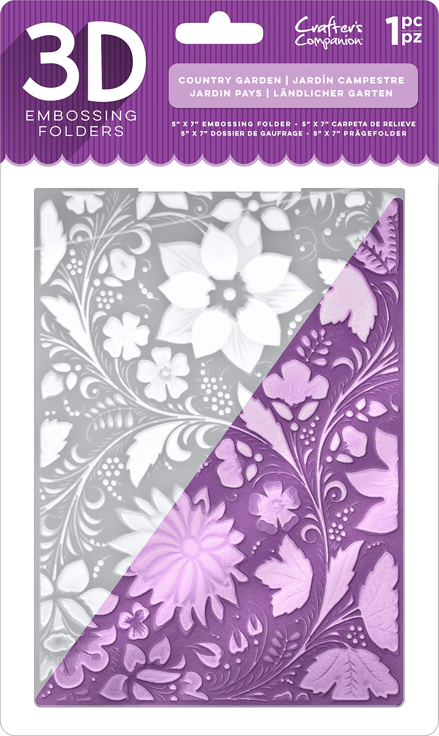 Die'sire EF5-3D-CGARD 3D Embossing Folder, Clear