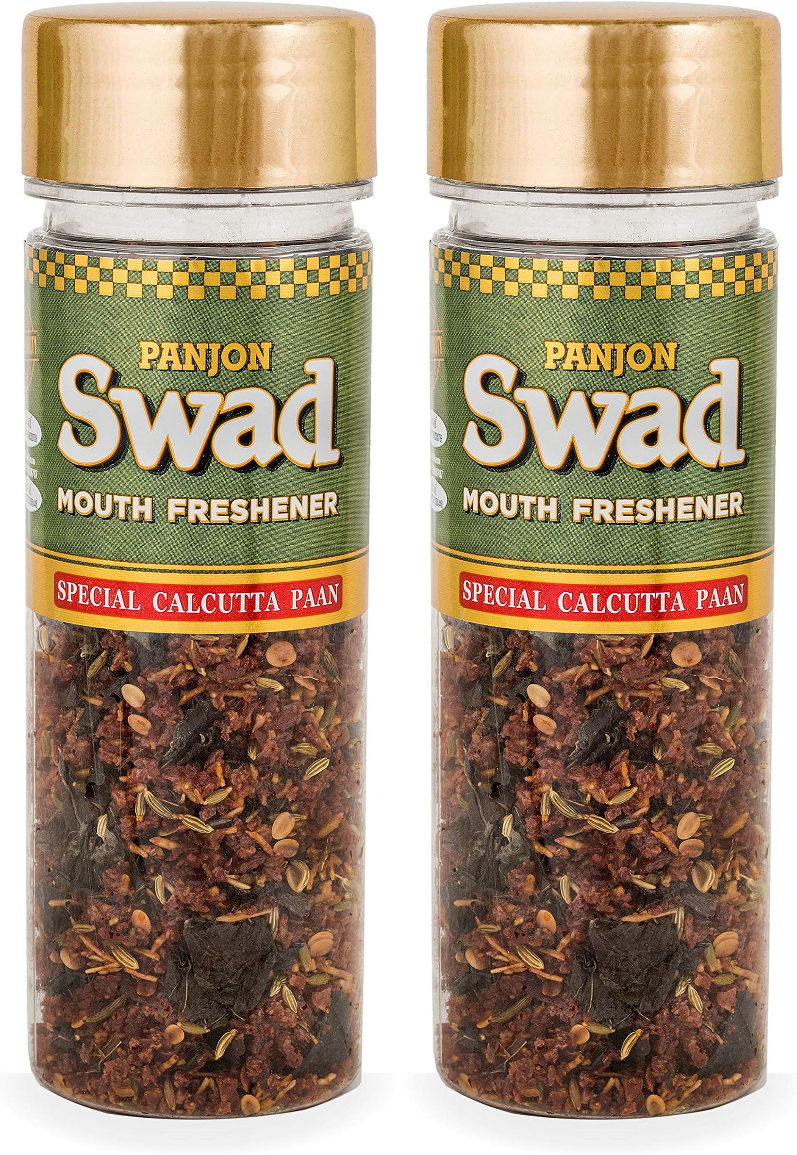 Panjon Swad Calcutta Paan Mukhwas (Pack Of 2 X 100 Grams) | Meetha Paan Mukhwas | Hygienically Packed Traditional Sweet Pan Pachak | Tasty Mouth Freshener | After-Meal Snack | Dry Mukhwas.