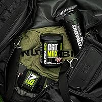 Vista 3 de NutraBio Polvo CGT-MAX - Creatina, glutamina y taurina para apoyar la recuperación muscular y la fuerza - 40 porciones - Ponche de frutas