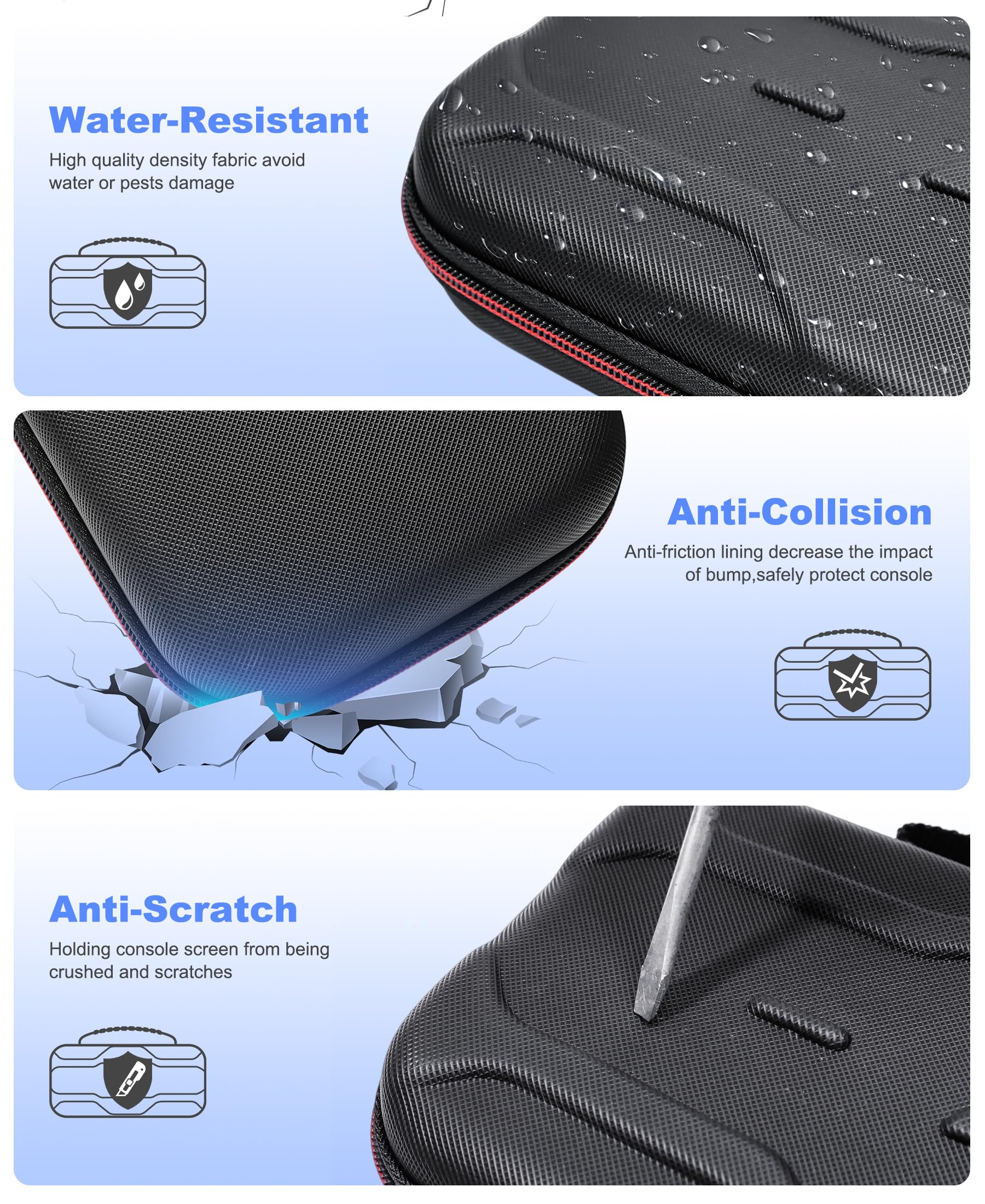 CYOYPPY Orzly, custodia da viaggio compatibile con Nintendo Switch e New Switch OLED Console da viaggio per accessori e giochi