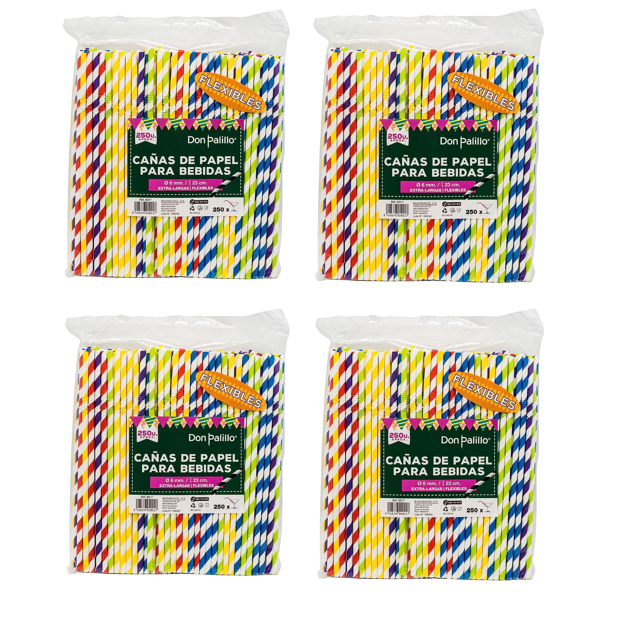 Pailles en papier compostables de 23 cm pour éliminer le plastique de vos fêtes