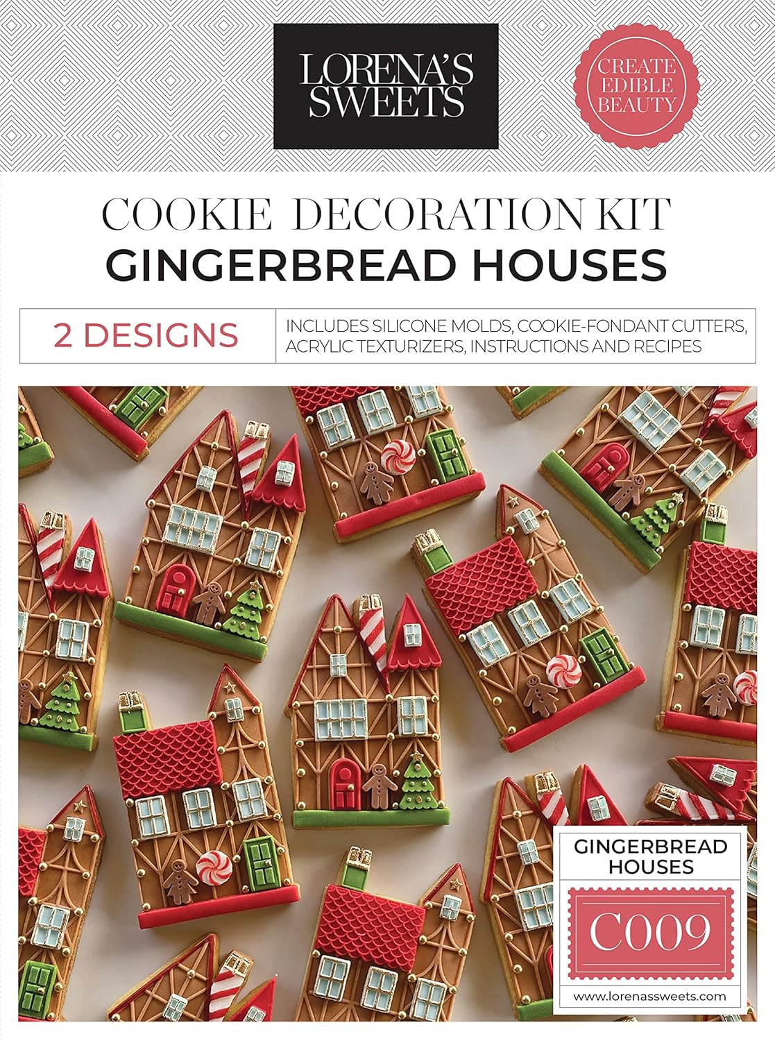 Lorena's Sweets Cookie Decoration Kit GINGER HOUSES