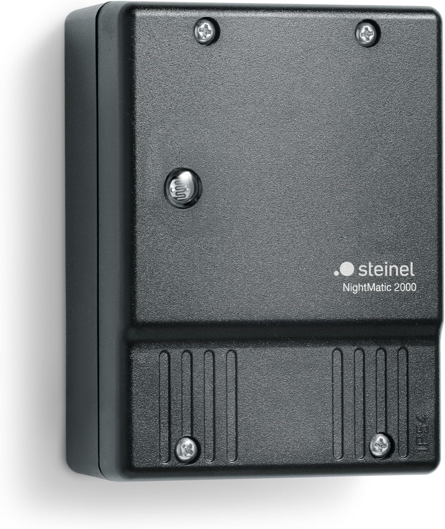 Steinel Twilight Switch NightMatic 2000 Black, Photoelectric Lighting Controller, Automatic Night-Time Lighting
