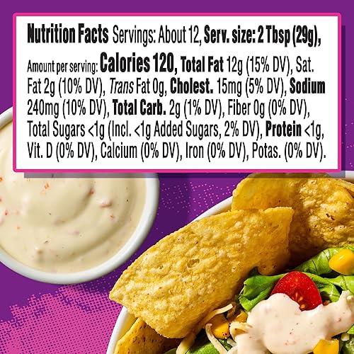 Miniatura 6 de Taco Bell Baja Sauce, botella de 11 onzas de salsa para tacos de nuevo sabor